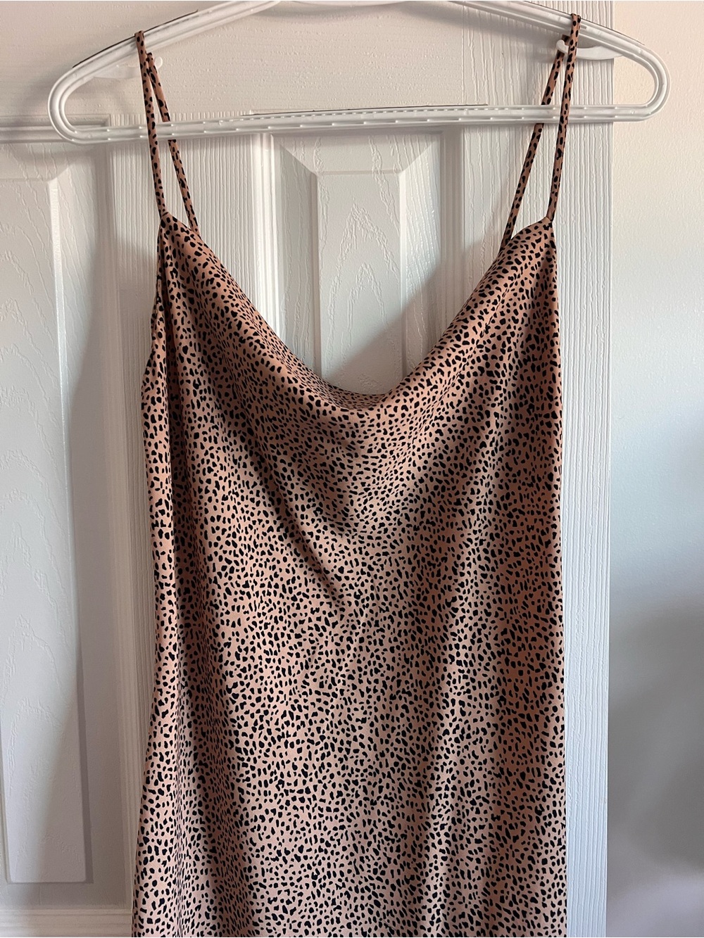 Audrey 3+1  Leopard-Print Cowl Neck Slip Dress size M - Picture 4 of 5
